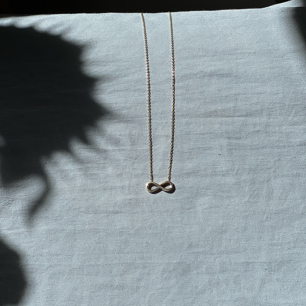 14K Gold Infinity Necklace